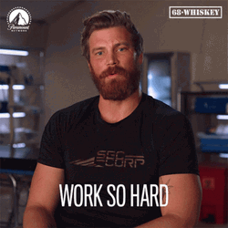 Derek Theler Working Hard GIF