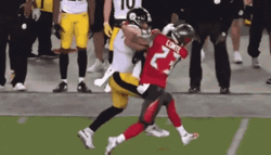 Derrick Henry Stiff Arm Hard Fall GIF
