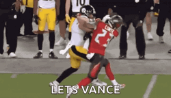 Derrick Henry Stiff Arm Let's Vance GIF