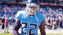 Derrick Henry Stiff Arm Titans GIF