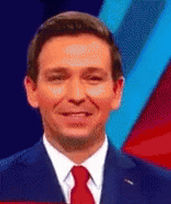 Desantis Serious Glance GIF