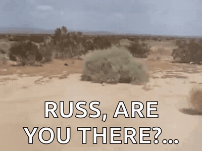 Desert Landscape With Russ Are You There GIF