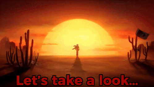 Desert Sunset Let's Take A Look GIF