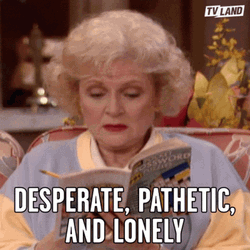 Desperate Pathetic And Lonely Pitiful Old Woman GIF