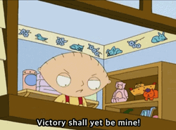 Desperate Stewie Griffin Want Victory GIF