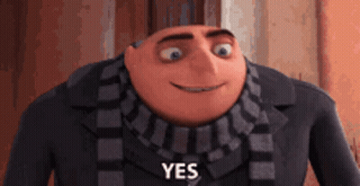 Despicable Me Character Smiling And Saying Yes GIF