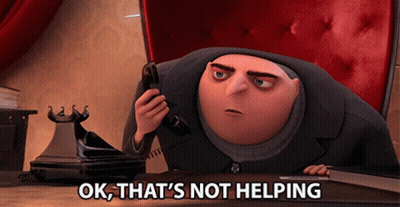 Despicable Me Character Talking On Phone Saying Ok That's Not Helping GIF