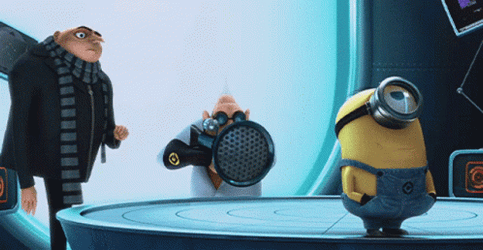 Despicable Me Dr Nefario Using Fart Gun GIF