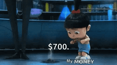 Despicable Me Girl Saying My Money GIF