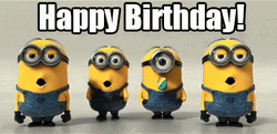 Despicable Me Happy Birthday Minions  GIF