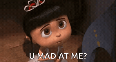 Despicable Me Little Girl Saying U Mad At Me GIF