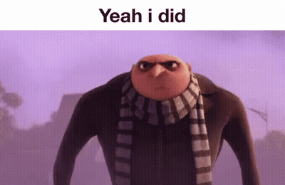 Despicable Me Minion Saying Yeah I Did GIF
