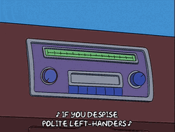 Despising Left Handed People GIF