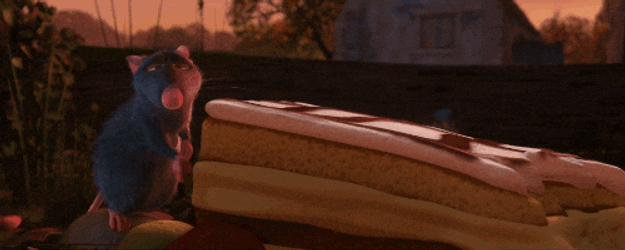 Dessert Ratatouille Smelling Tasting GIF