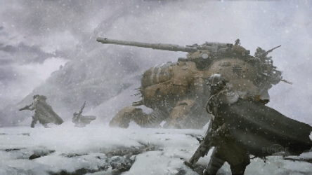 Destiny 2 Soldiers Battle Ready In Snow GIF