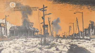 Destroyed City Worst Case Scenario Ecological Disaster GIF