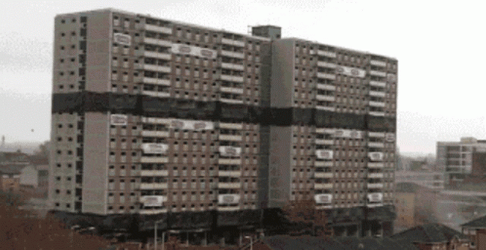 Destroyed Collapsed Building GIF