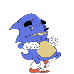 Detailed Sanic Art Animation GIF