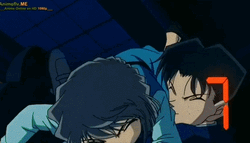 Detective Conan Flying Car Helmet Kick GIF
