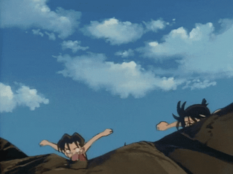Detective Conan Kids Jumping Into Water GIF