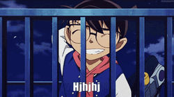 Detective Conan Scratching GIF