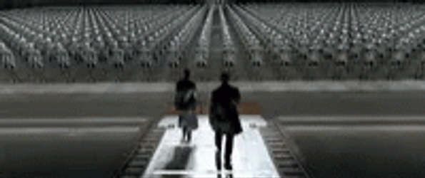 Detective Del Spooner Witnessed Battalion Of Irobot GIF