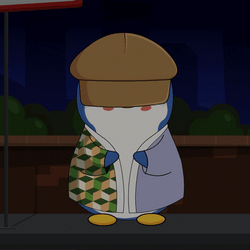 Detective Penguin Squismallow Collection GIF