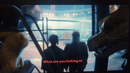 Detective Pikachu And Charizard Facing Each Other GIF