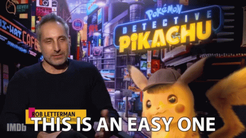 Detective Pikachu And Man Poster GIF