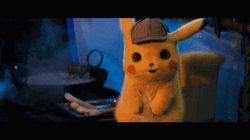Detective Pikachu Cute Talking GIF