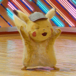 Detective Pikachu Dancing Cute GIF