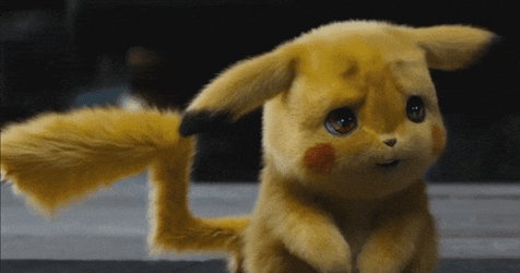 Detective Pikachu Looking Sad GIF