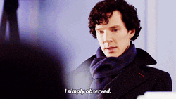 Detective Sherlock Holmes Observing GIF