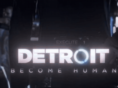 Detroit Become Human On Dark Background GIF