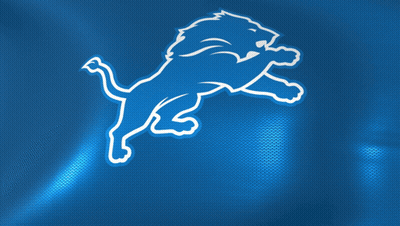 Detroit Lions Blue And White Logo GIF