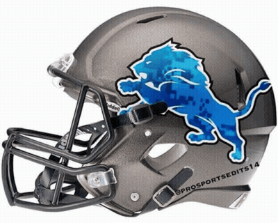 Detroit Lions Football Helmet GIF