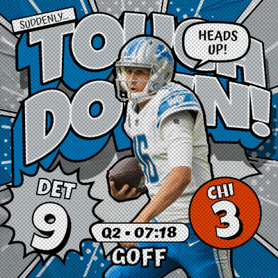 Detroit Lions Vs Chi 3 Football Game Ad GIF