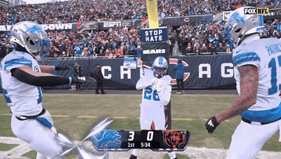 Detroit Lions Vs Chicago Bears Football Game GIF