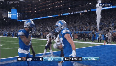 Detroit Lions Vs Chicago Bears On CBS GIF