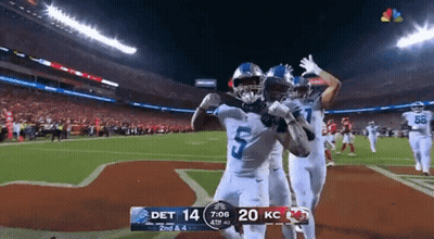 Detroit Lions Vs Kansas City Chiefs Football Game GIF