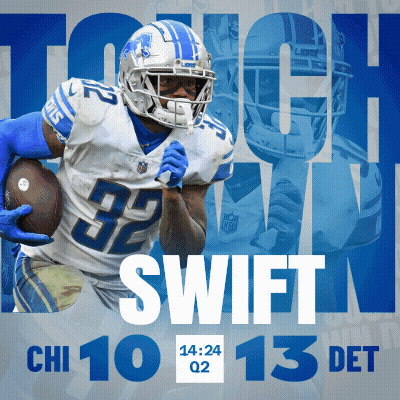 Detroit Lions Vs Washington Redskins Football Poster GIF