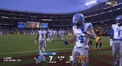 Detroit Lions Vs Washington Redskins On Fox NFL GIF
