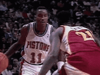 Detroit Pistons Isiah Thomas GIF