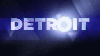 Detroit Word On Dark Background GIF