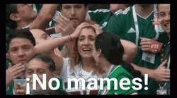 Devastated Fan Girl No Mames Reaction  GIF