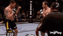 Devastating Knockout Punch Chael Versus Franklin GIF