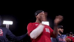 Devers Clapping For The Game GIF