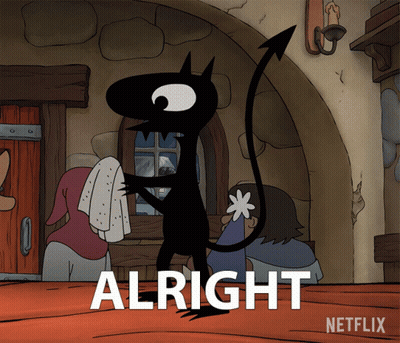 Devil Cartoon Saying Alright GIF