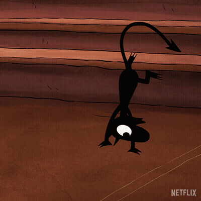 Devil Cartoon With Netflix Logo GIF