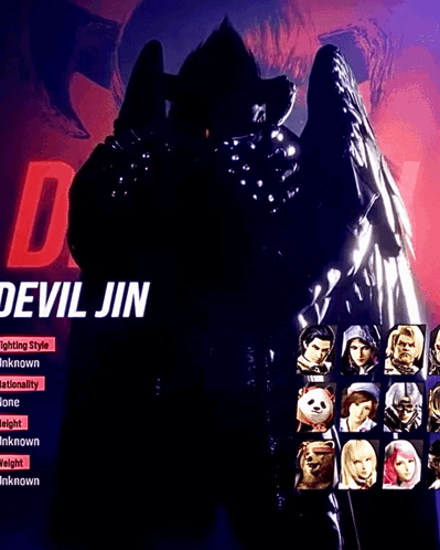 Devil Jin Is A Fighter In A Video Game And Has A Fighting Style That Is Unknown GIF